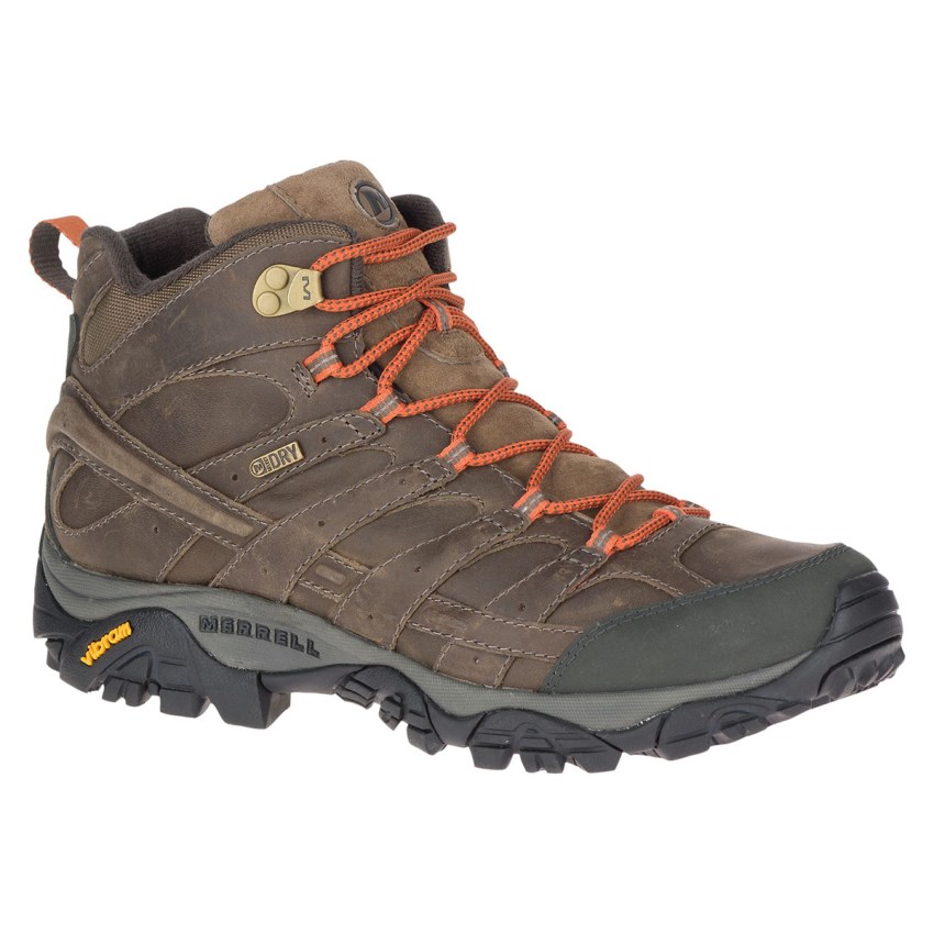 Chaussures Randonnée Merrell Moab 2 Prime Mid Waterproof Marron Foncé Homme | H.J.TSZW